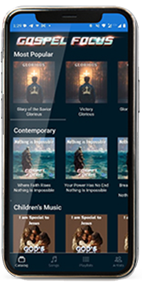 Gospel Focus phone UI mockup