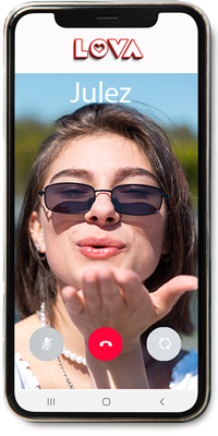 Lova phone UI mockup